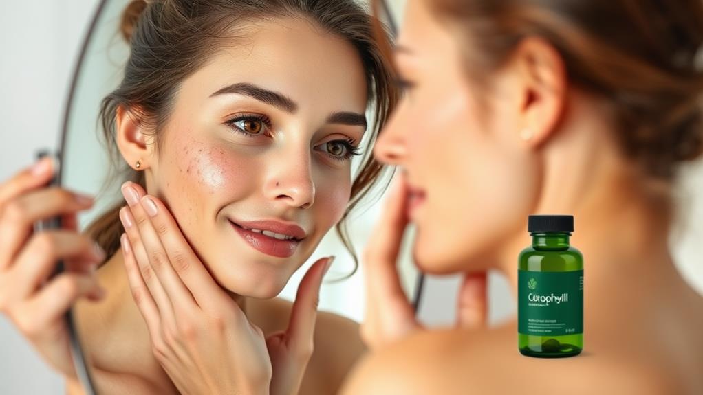 chlorophyll acne treatment effectiveness