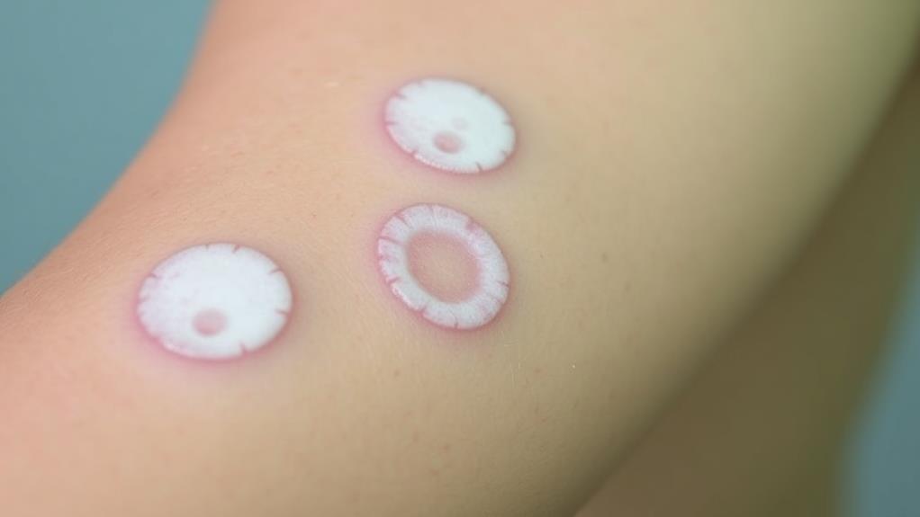 ringworm causes skin discoloration