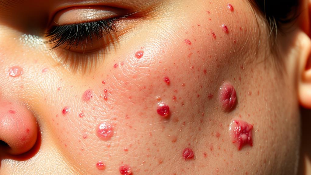 sun exposure affects acne severity